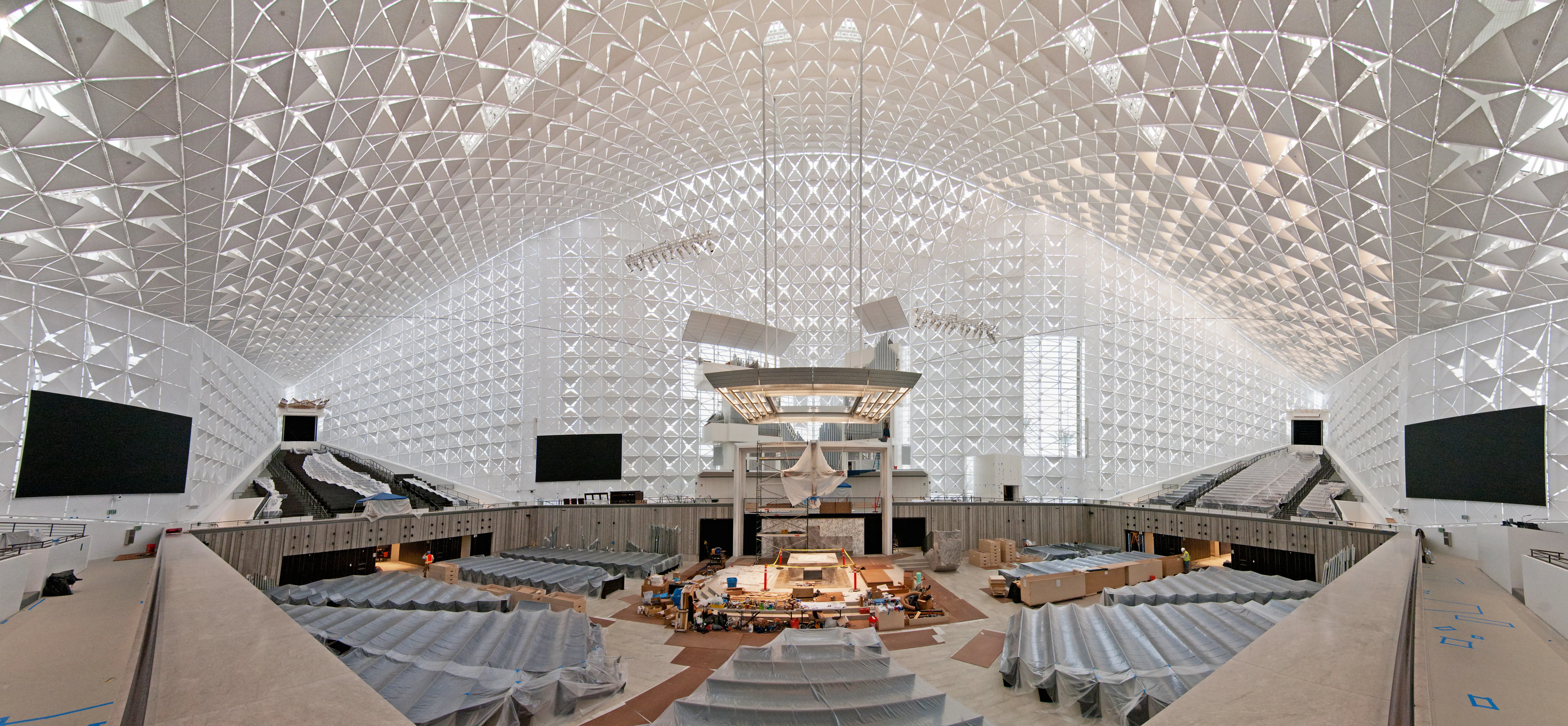 Christ Cathedral interior panorama